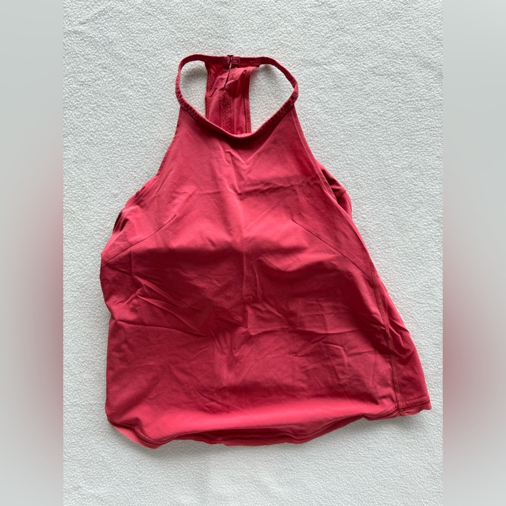 Lululemon Flowy Tank Top with Built in Bra *Adjustable - Red - Size 4